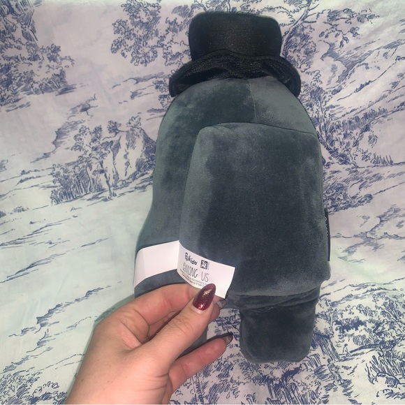 Toikido Among Us Black Plague Doctor Crow, Purple Crown, Pink Flower Plush Lot - Picture 9 of 10